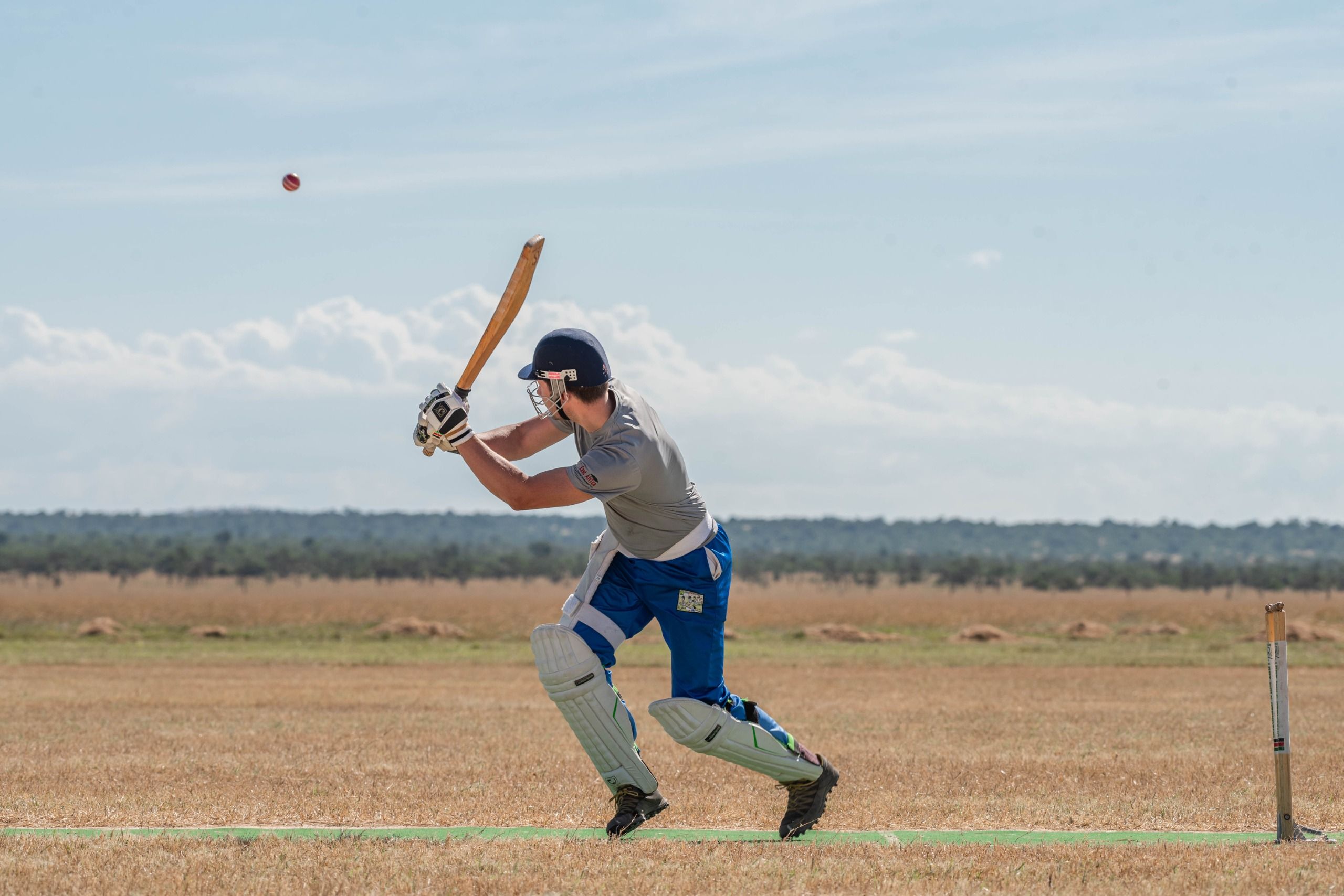 Cricket player close-up